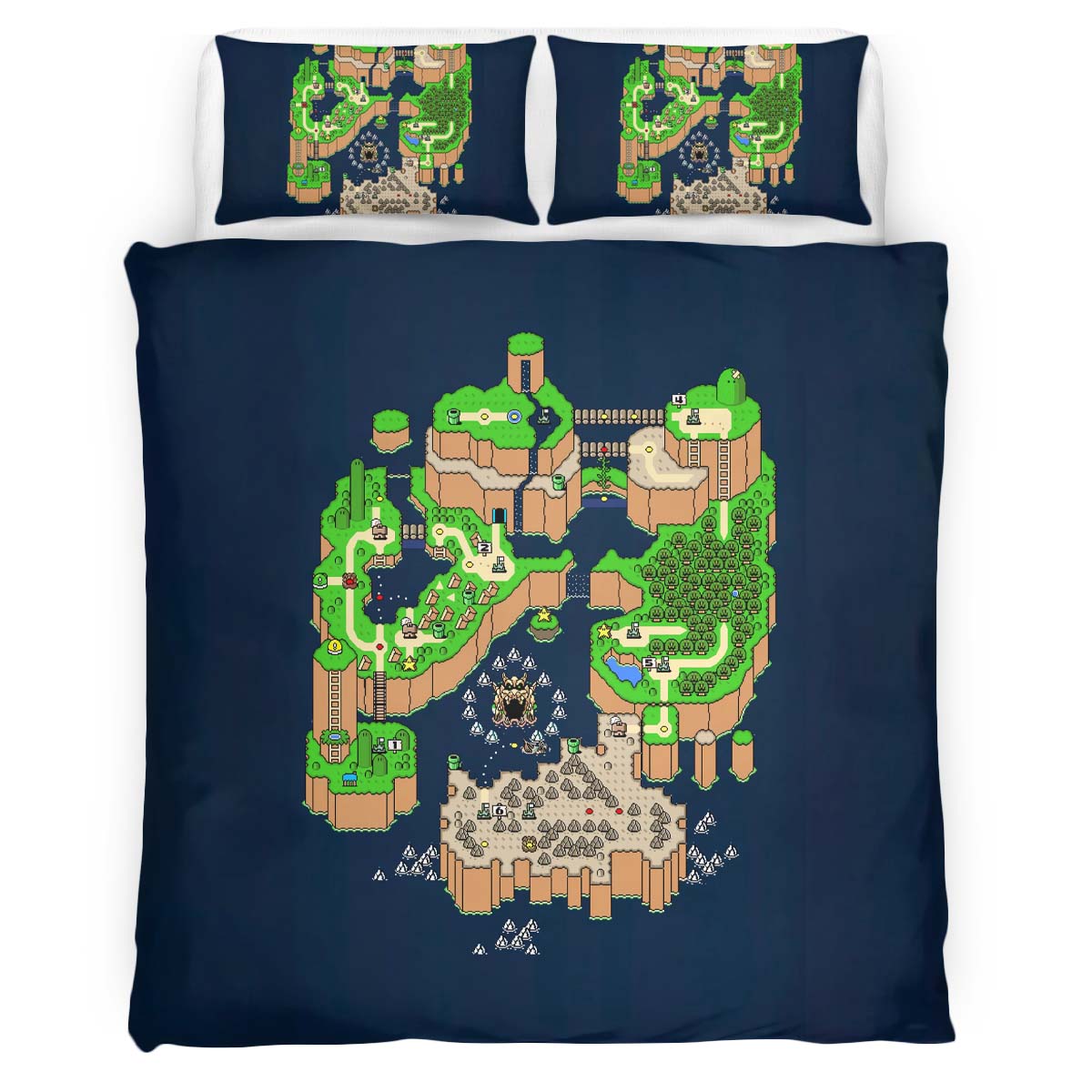 Housse De Couette Carte du Monde Pokémon Parure de lit Ensemble De Literie