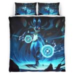 Housse De Couette Lucario « Roku » Pokémon Parure de lit Ensemble De Literie