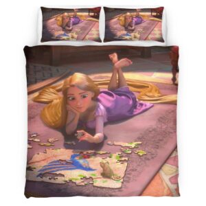Housse De Couette Raiponce – Tangled Disney 01 Parure de lit Ensemble De Literie