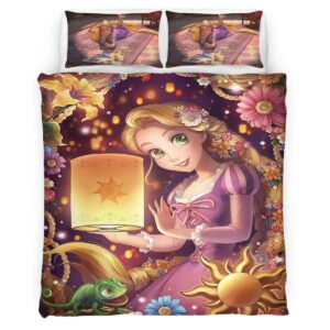 Housse De Couette Raiponce – Tangled Disney 02 Parure de lit Ensemble De Literie