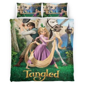 Housse De Couette Raiponce – Tangled Disney 06 Parure de lit Ensemble De Literie