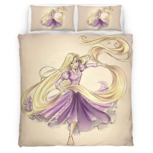 Housse De Couette Raiponce – Tangled Disney 09 Parure de lit Ensemble De Literie