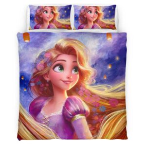 Housse De Couette Raiponce – Tangled Disney 15 Parure de lit Ensemble De Literie