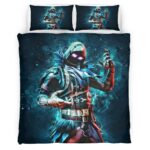 Housse De Couette Raven Fortnite Skin Parure de lit Ensemble De Literie