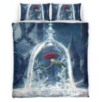 Housse De Couette Rose – La Belle et la Bête « Forever Love » Parure de lit Ensemble De Literie