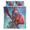 Housse De Couette Rust Lord Fortnite Passe de Combat Saison 3 Parure de lit Ensemble De Literie
