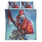 Housse De Couette Rust Lord Fortnite Passe de Combat Saison 3 Parure de lit Ensemble De Literie