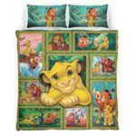 Housse De Couette Simba – Le Roi Lion Personnages 02 Parure de lit Ensemble De Literie