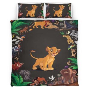 Housse De Couette Simba – Le Roi Lion Personnages 03 Parure de lit Ensemble De Literie