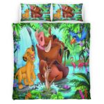 Housse De Couette Simba et ses amis 2 Parure de lit Ensemble De Literie