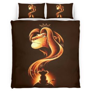 Housse De Couette Simba et Mufasa – Le Roi Lion 03 Parure de lit Ensemble De Literie