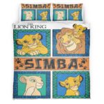 Housse De Couette Simba et Mufasa – Le Roi Lion 06 Parure de lit Ensemble De Literie