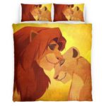 Housse De Couette Simba et Mufasa – Le Roi Lion Parure de lit Ensemble De Literie