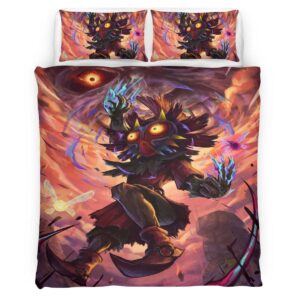 Housse De Couette Skull Kid Masque de Majora – The Legend of Zelda Personnage 5 Parure de lit Ensemble De Literie