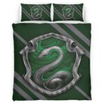Housse De Couette Maison Serpentard Harry Potter 02 Parure de lit Ensemble De Literie