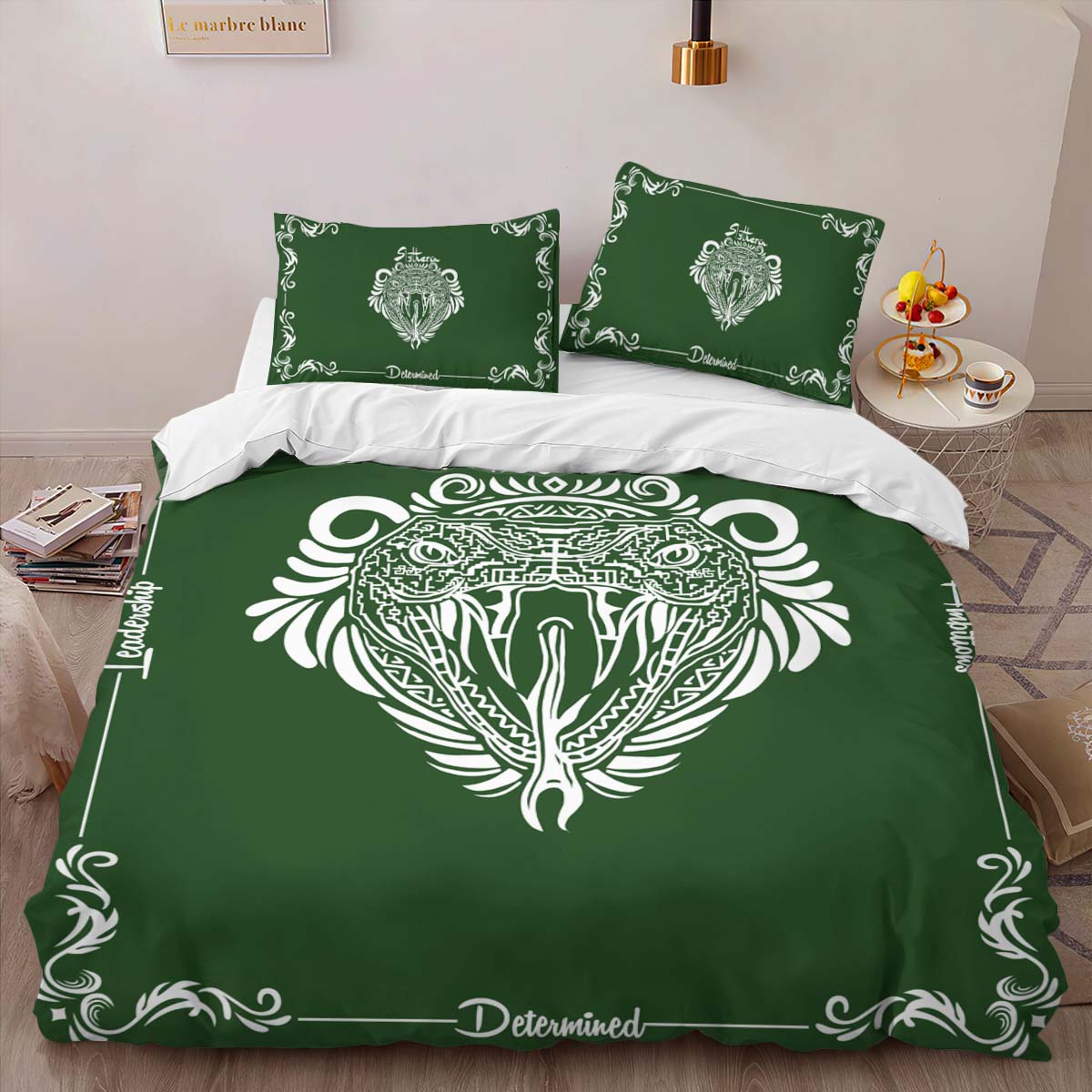 Housse De Couette Maison Serpentard Harry Potter 04 Parure de lit Ensemble De Literie – Image 2