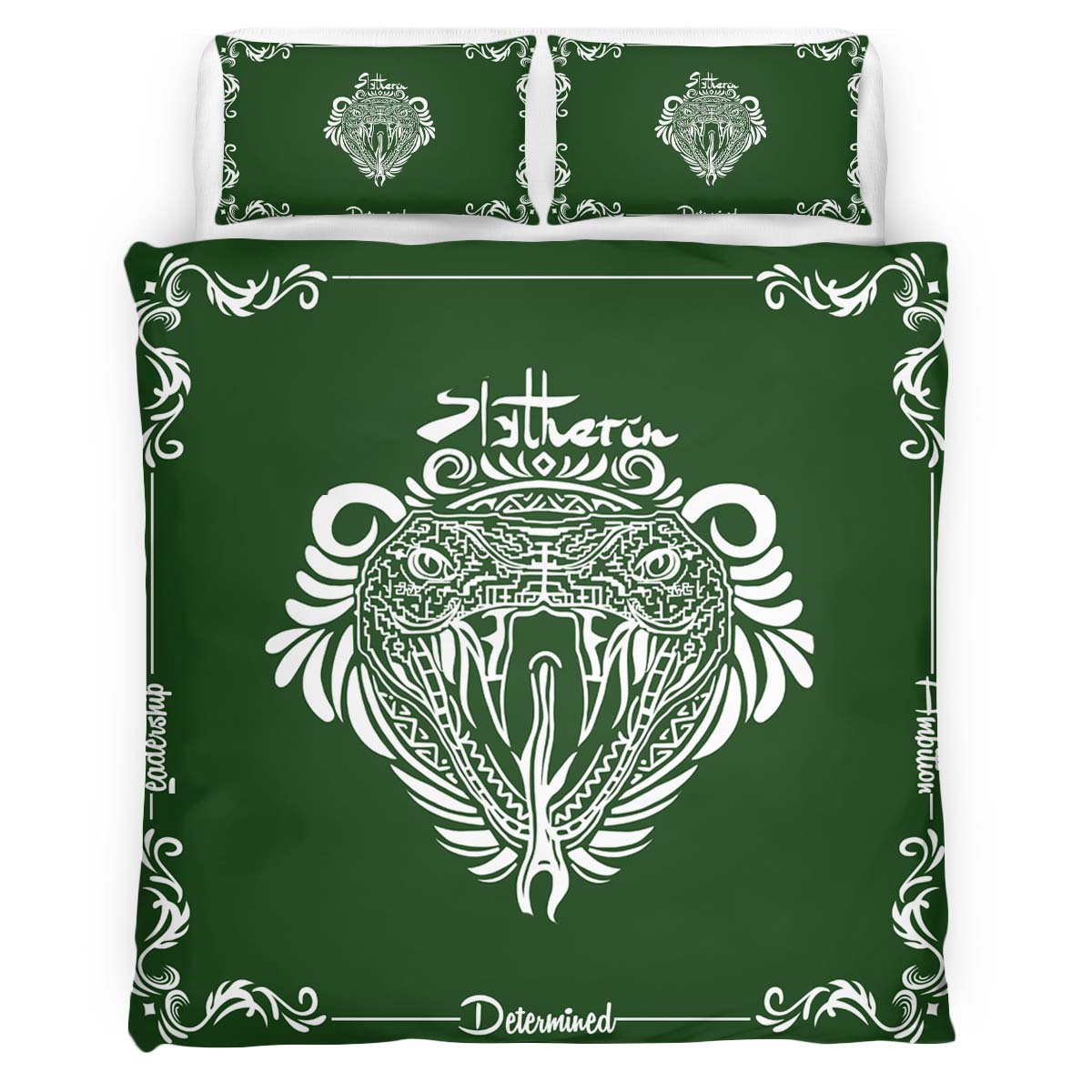 Housse De Couette Maison Serpentard Harry Potter 04 Parure de lit Ensemble De Literie