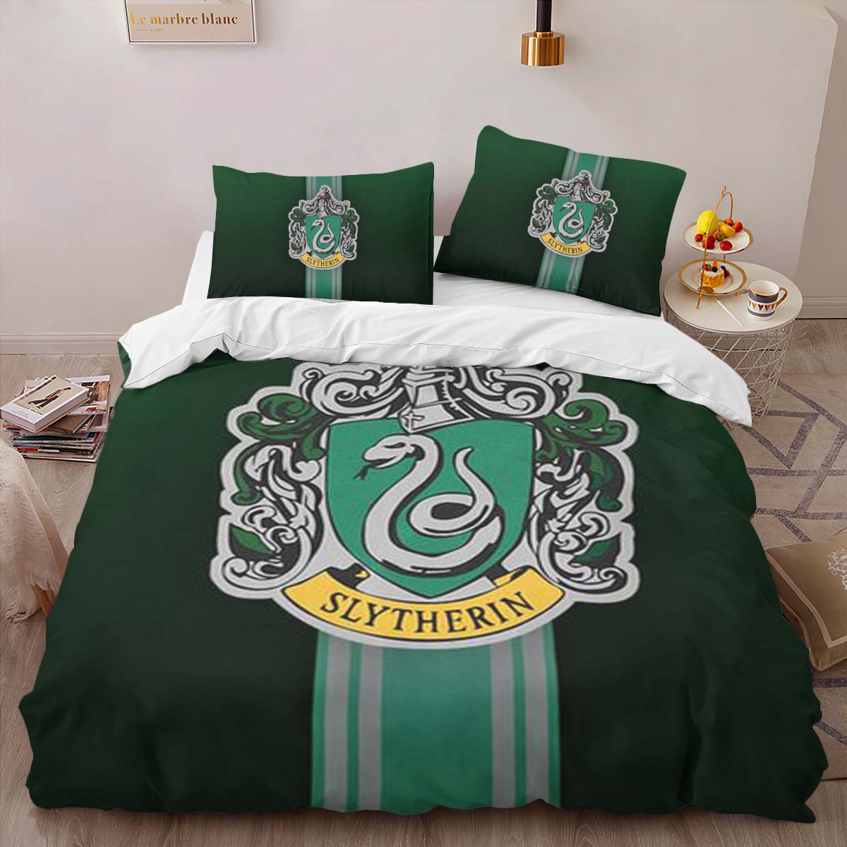 Housse De Couette Maison Serpentard Harry Potter 06 Parure de lit Ensemble De Literie – Image 2