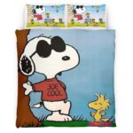 Housse De Couette Snoopy Joe Cool 2 Parure de lit Ensemble De Literie