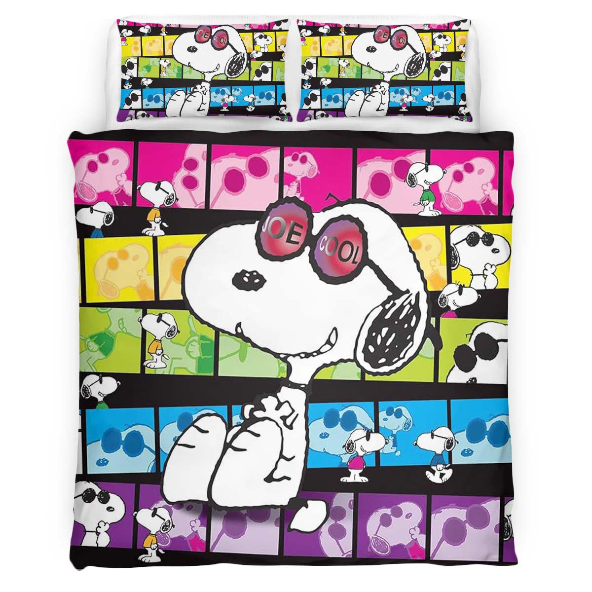 Housse De Couette Snoopy Joe Cool 3 Parure de lit Ensemble De Literie