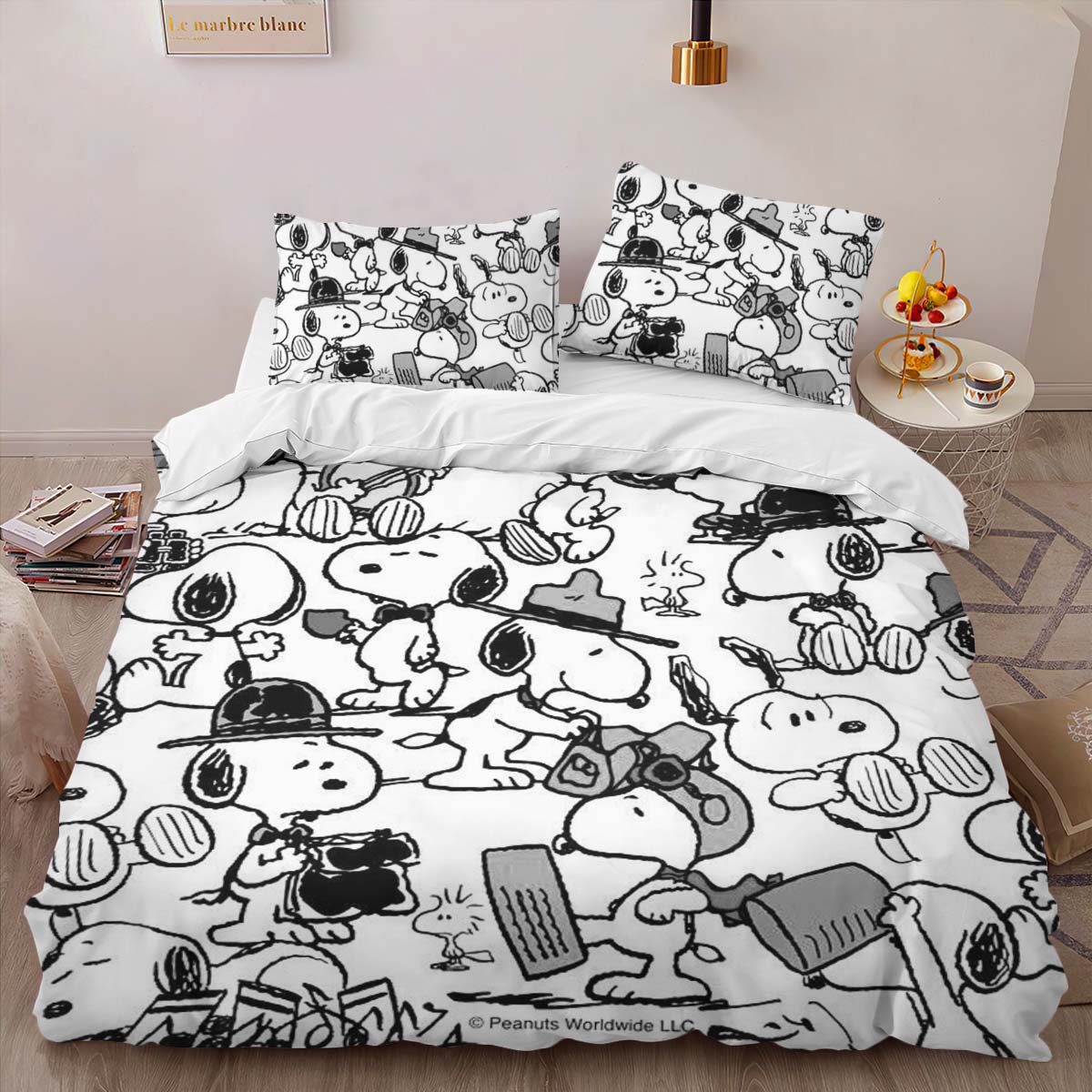 Housse De Couette Snoopy – Peanuts 2 Parure de lit Ensemble De Literie – Image 2