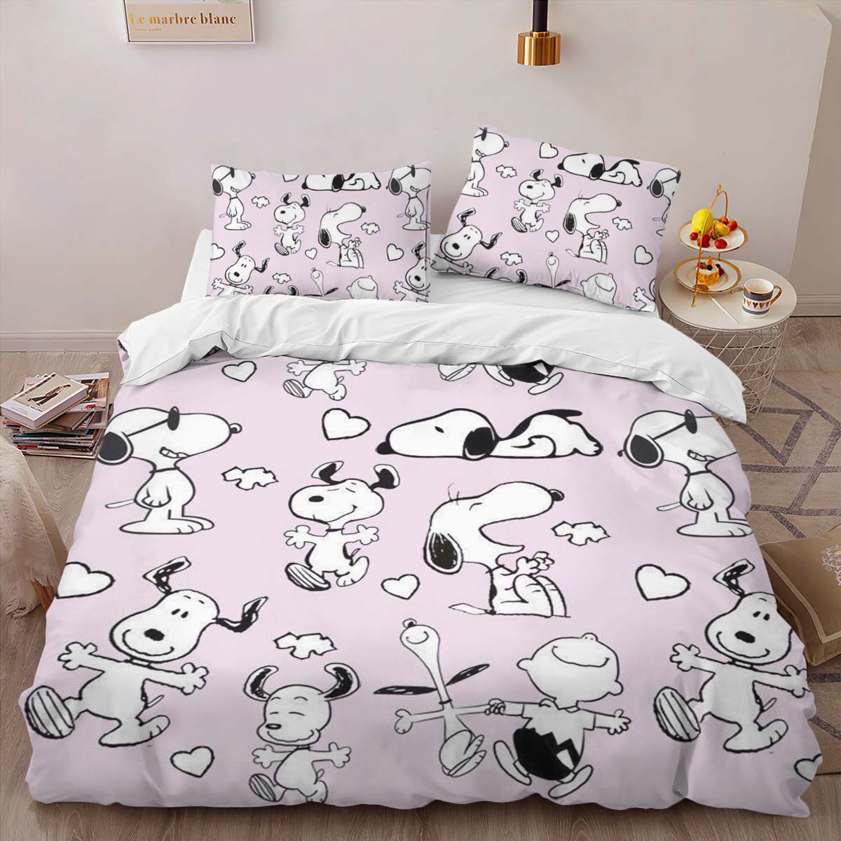 Housse De Couette Snoopy – Peanuts 3 Parure de lit Ensemble De Literie – Image 2