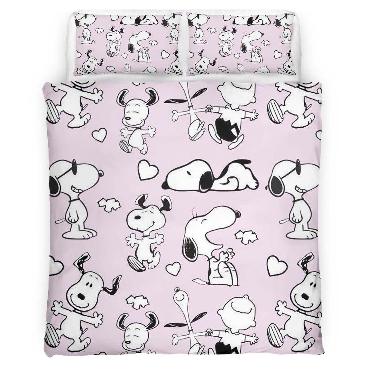 Housse De Couette Snoopy – Peanuts 3 Parure de lit Ensemble De Literie