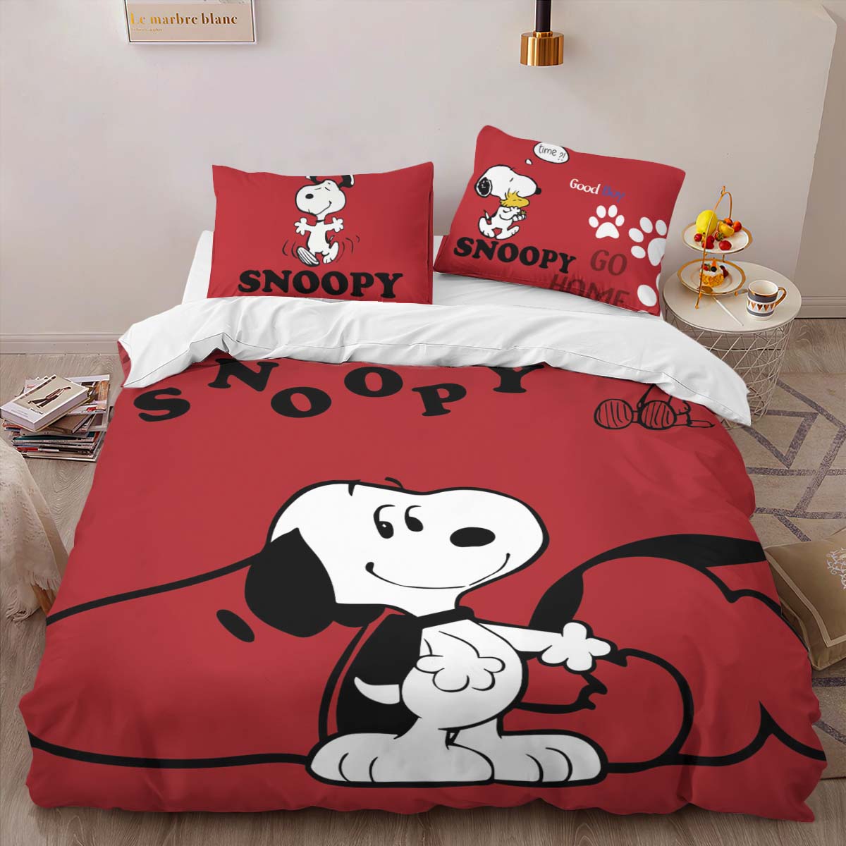 Housse De Couette Snoopy – Peanuts 33 Parure de lit Ensemble De Literie – Image 2