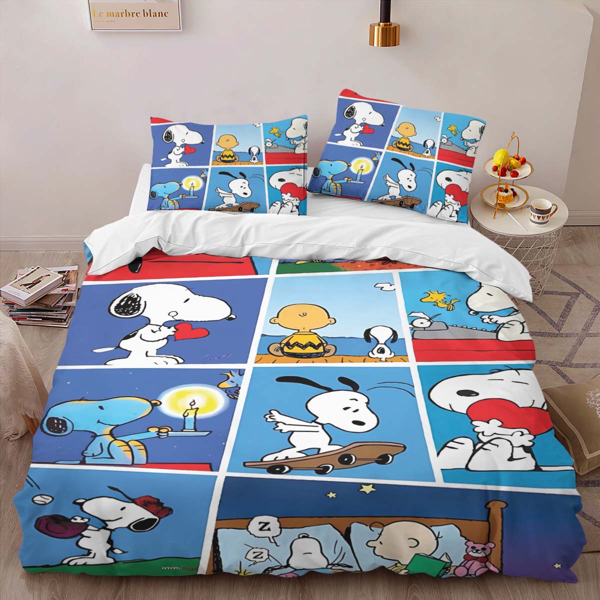 Housse De Couette Snoopy – Peanuts 49 Parure de lit Ensemble De Literie – Image 2
