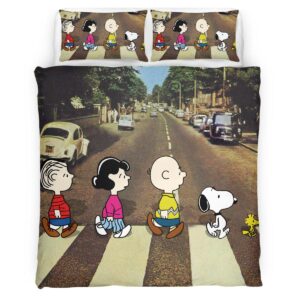 Housse De Couette Snoopy – Peanuts Personnages 6 Parure de lit Ensemble De Literie