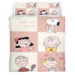 Housse De Couette Snoopy – Peanuts Personnages 7 Parure de lit Ensemble De Literie