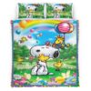 Housse De Couette Snoopy et Woodstock 7 Parure de lit Ensemble De Literie