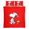 Housse De Couette Snoopy et Woodstock 8 Parure de lit Ensemble De Literie