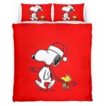 Housse De Couette Snoopy et Woodstock 8 Parure de lit Ensemble De Literie