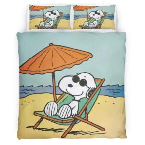 Housse De Couette Snoopy en été Parure de lit Ensemble De Literie