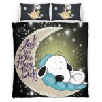 Housse De Couette Snoopy vers la lune 4 Parure de lit Ensemble De Literie