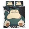 Housse De Couette Ronflex Pokémon 2 Parure de lit Ensemble De Literie