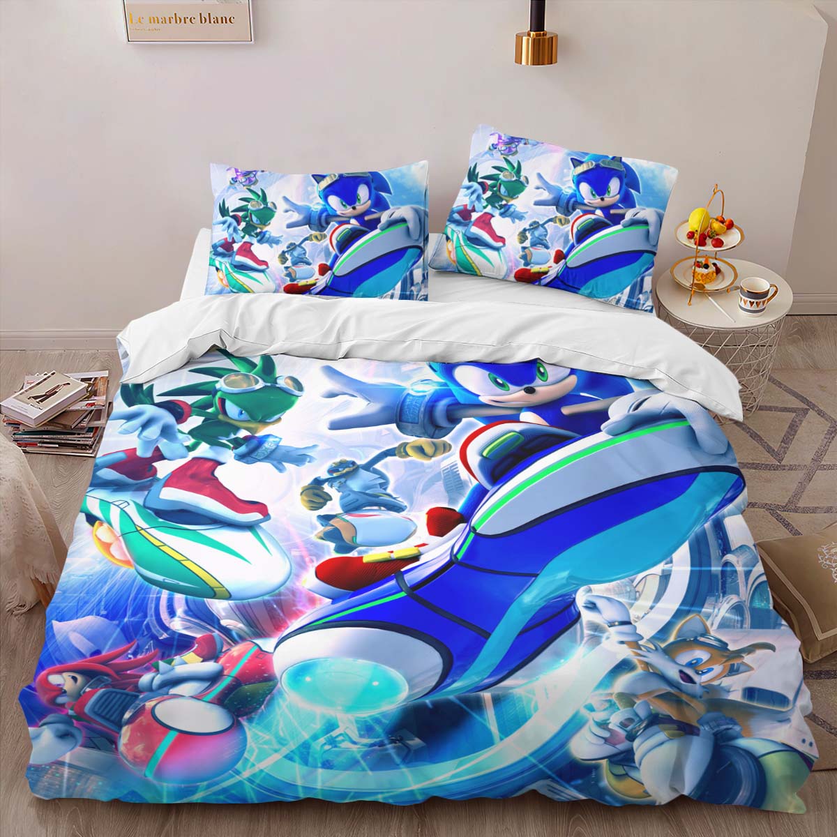 Housse De Couette Sonic Riders 2 Parure de lit Ensemble De Literie – Image 2
