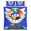 Housse De Couette Sonic The Hedgehog 10 Parure de lit Ensemble De Literie