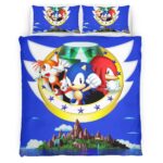 Housse De Couette Sonic The Hedgehog 10 Parure de lit Ensemble De Literie