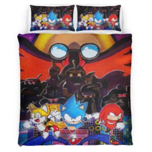 Housse De Couette Sonic The Hedgehog 11 Parure de lit Ensemble De Literie