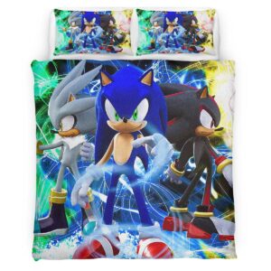 Housse De Couette Sonic The Hedgehog 12 Parure de lit Ensemble De Literie