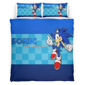 Housse De Couette Sonic The Hedgehog 14 Parure de lit Ensemble De Literie