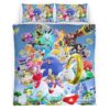 Housse De Couette Sonic the Hedgehog 18 Parure de lit Ensemble De Literie
