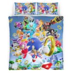 Housse De Couette Sonic the Hedgehog 18 Parure de lit Ensemble De Literie
