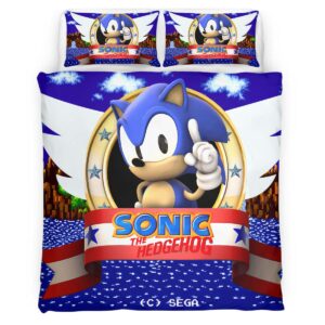 Housse De Couette Sonic the Hedgehog 20 Parure de lit Ensemble De Literie
