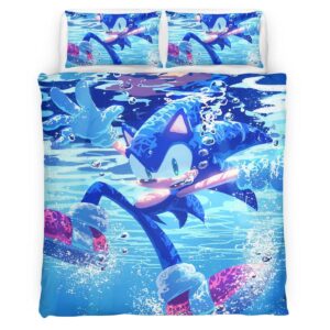 Housse De Couette Sonic the Hedgehog 3 Parure de lit Ensemble De Literie