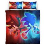 Housse De Couette Sonic the Hedgehog 30 Parure de lit Ensemble De Literie