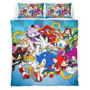 Housse De Couette Sonic the Hedgehog 36 Parure de lit Ensemble De Literie