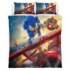 Housse De Couette Sonic the Hedgehog 38 Parure de lit Ensemble De Literie